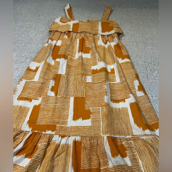 Women’s Donna Morgan Brielle Midi Dress in orange multi print Size 8 - Picture 3 of 10